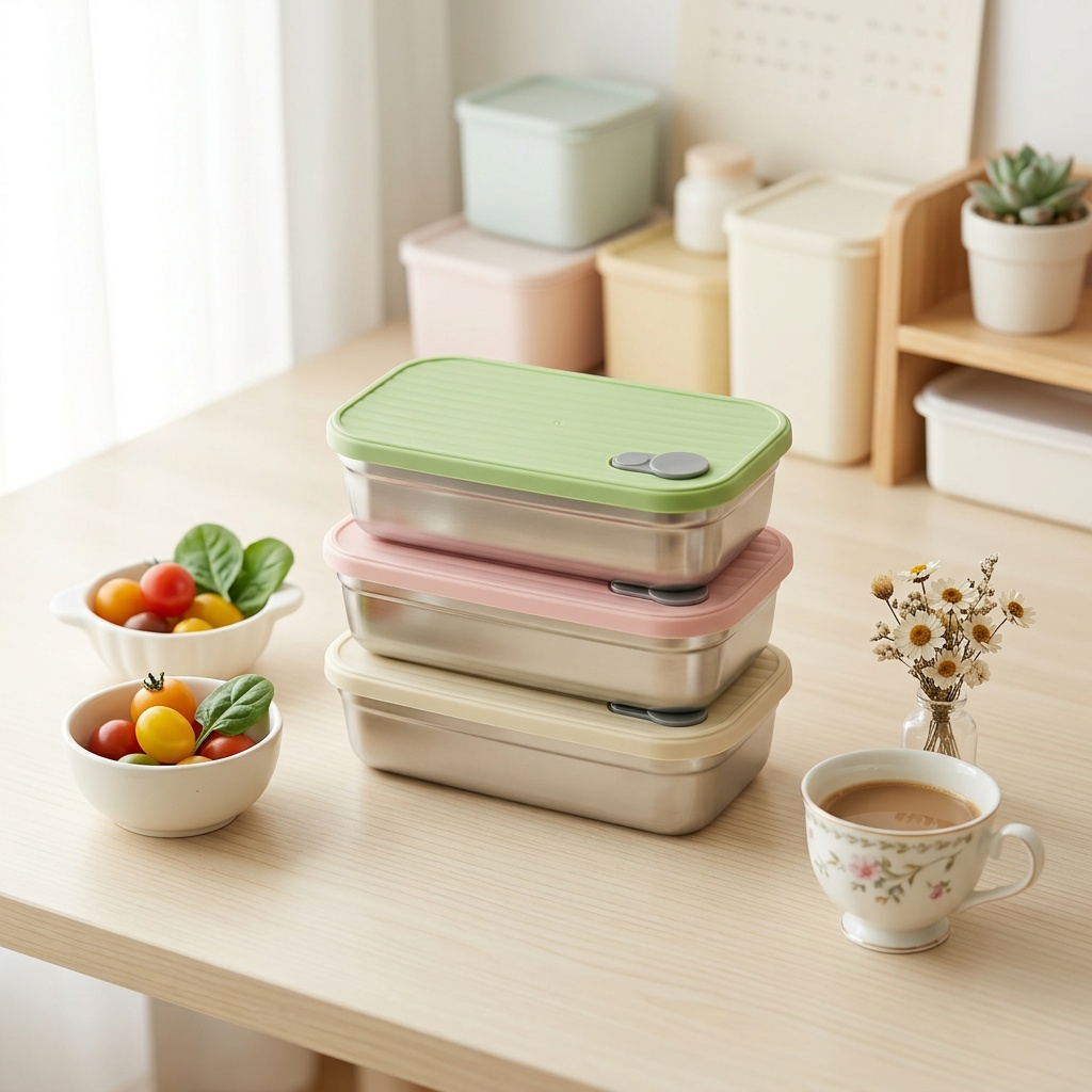 Meal Prep Containers - Stainless Steel Bento Box Metal Lunch