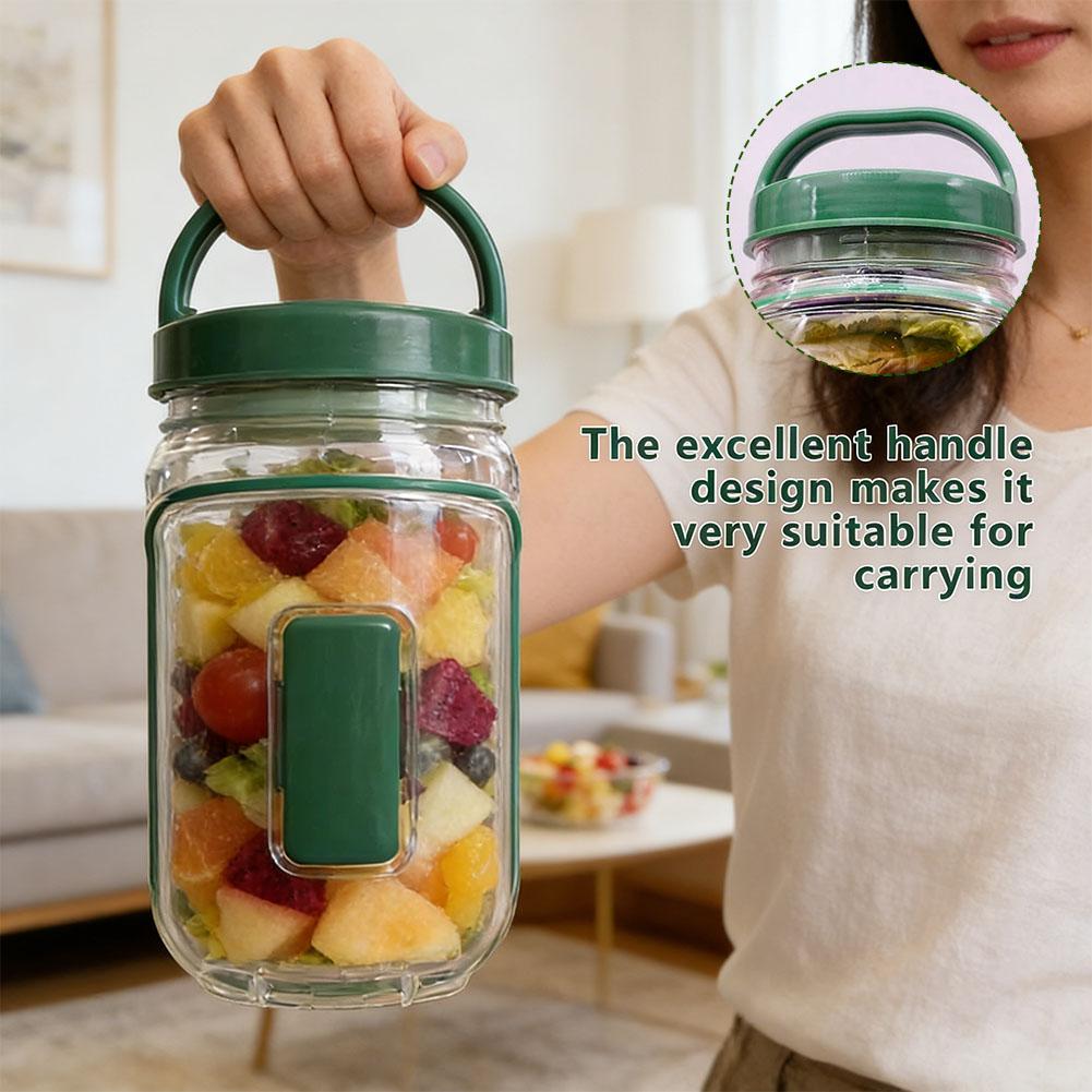 Portable Salad Container Jar w - Meal Prep Containers review and price