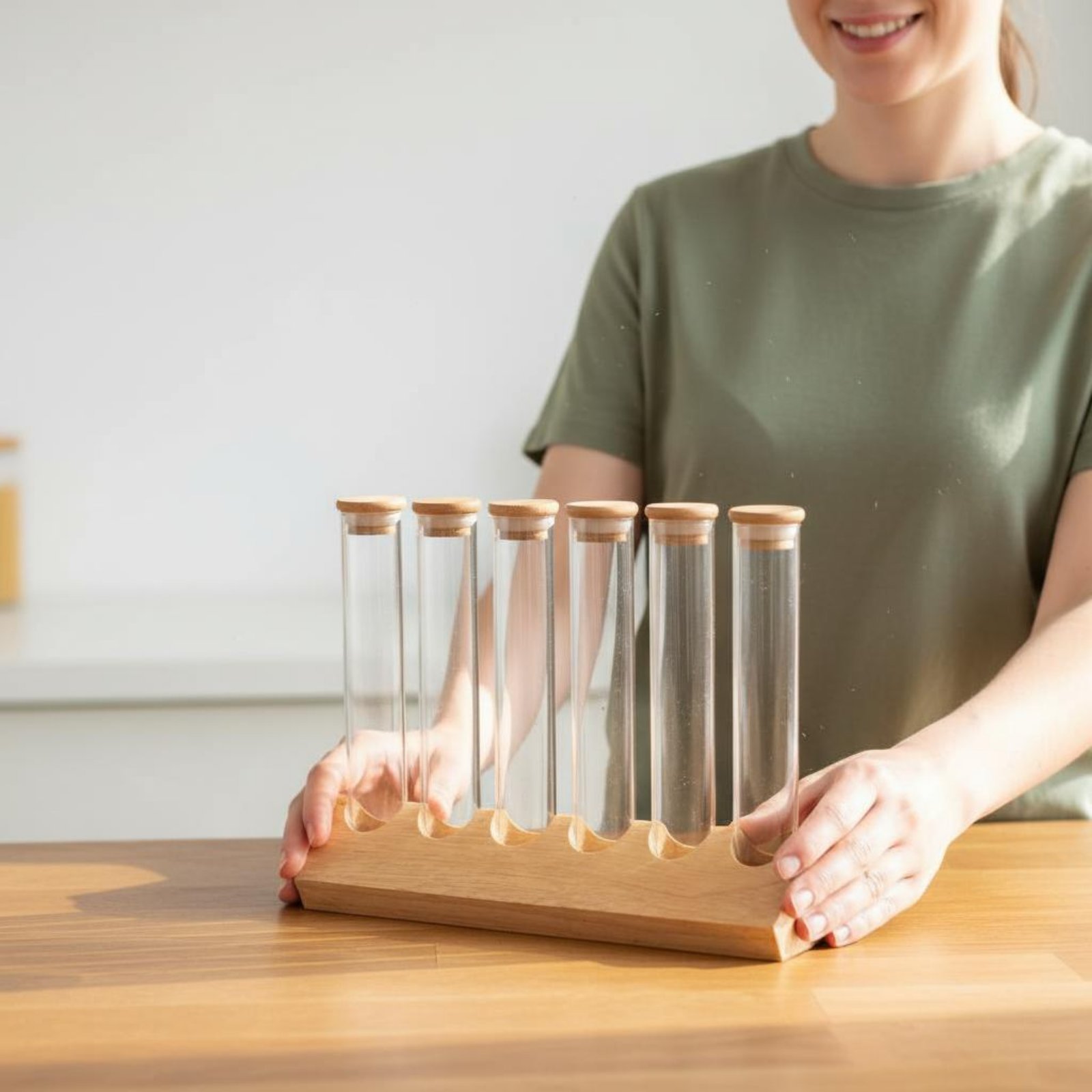 Glass Tube Container Set with  - Glass Container Set review and price