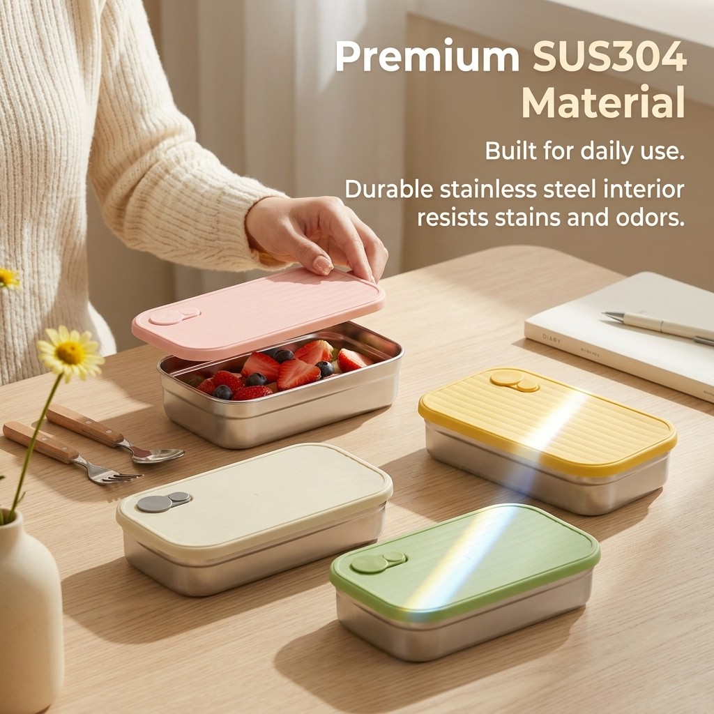 Stainless Steel Bento Box Meta - Meal Prep Containers review and price