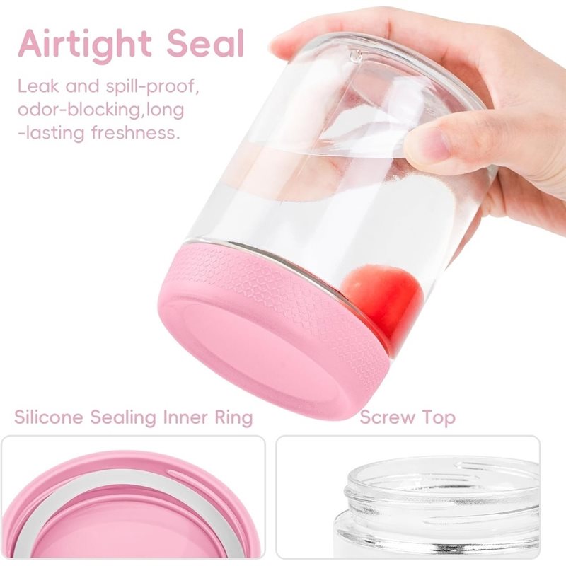 SOFT-Glass Jars With Airtight  - Meal Prep Glass Containers With Lids review and price