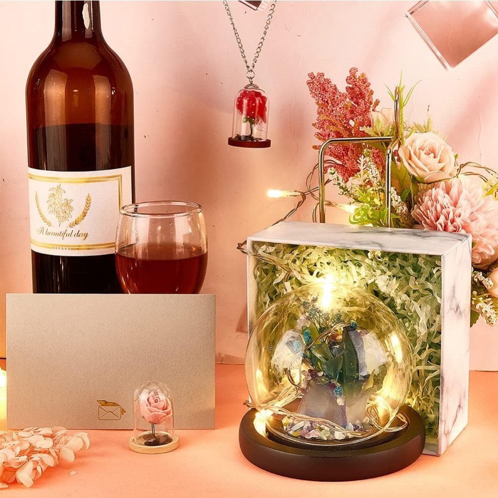 10 Sets Mini Eternal Flower Gl - Glass Container Set review and price