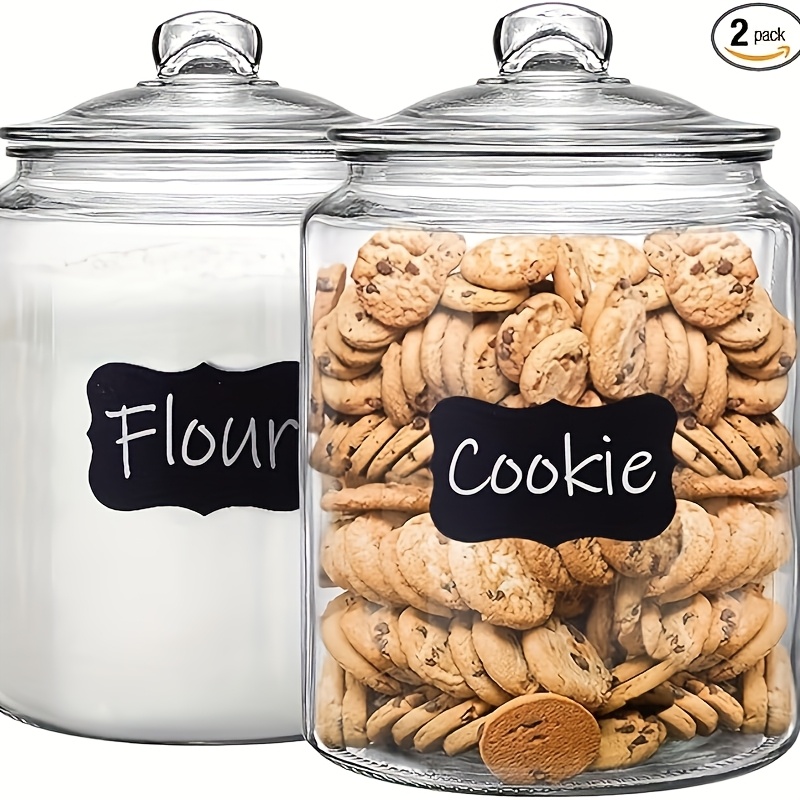 2pcs Glass Pantry Jar with Cla - Glass Container Set review and price