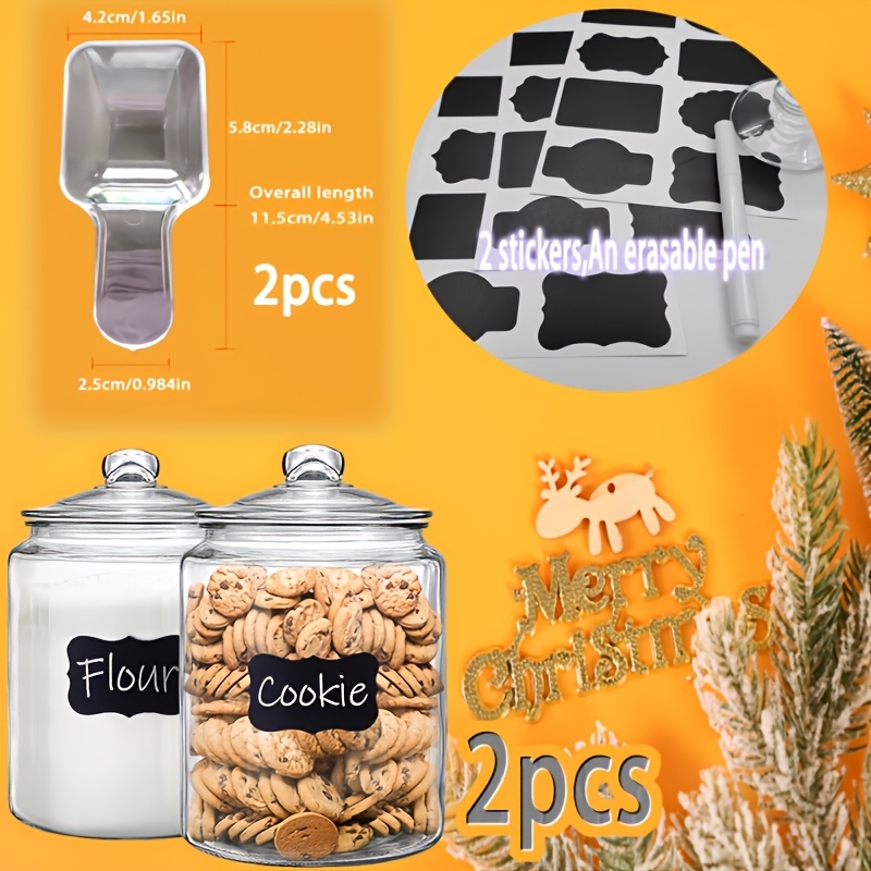 2pcs Glass Pantry Jar with Cla - Glass Container Set review and price