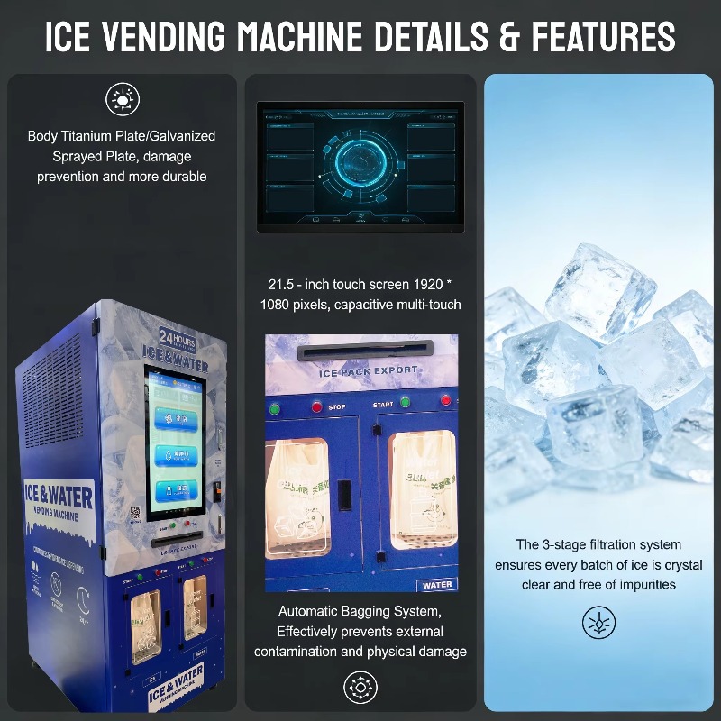Custom Outdoor Ice Makers and  - Meal Prep Vending Machine review and price