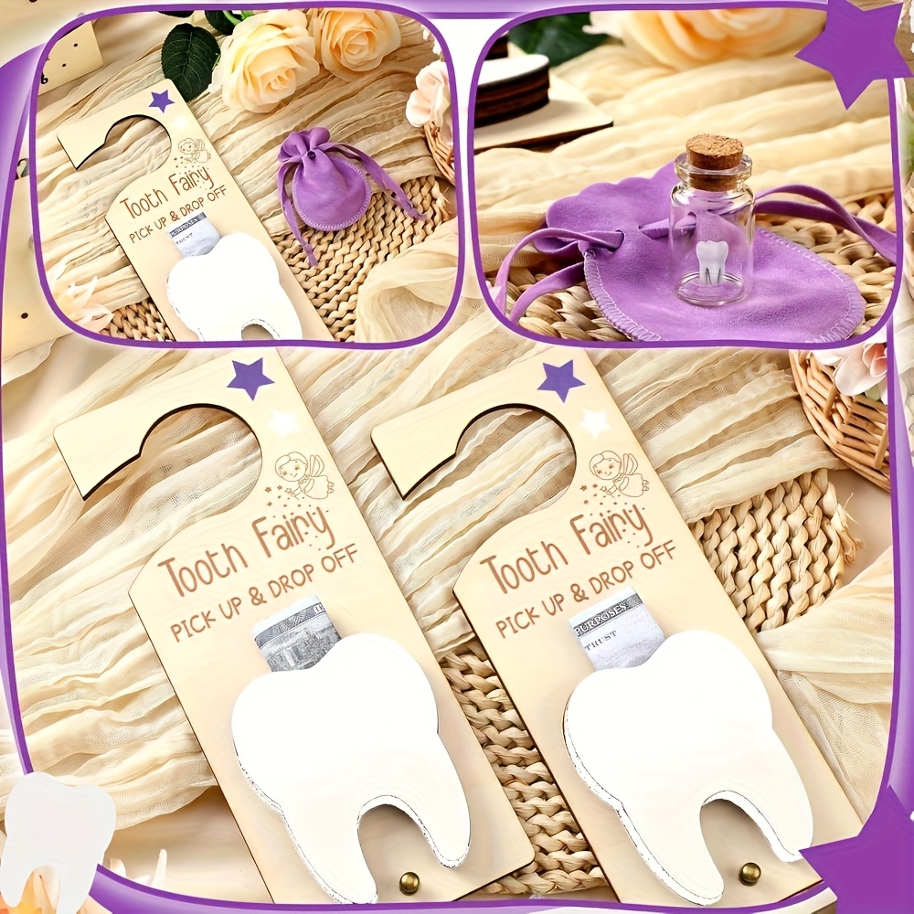 Tooth Fairy Door Sign Decorati - Glass Container Set review and price