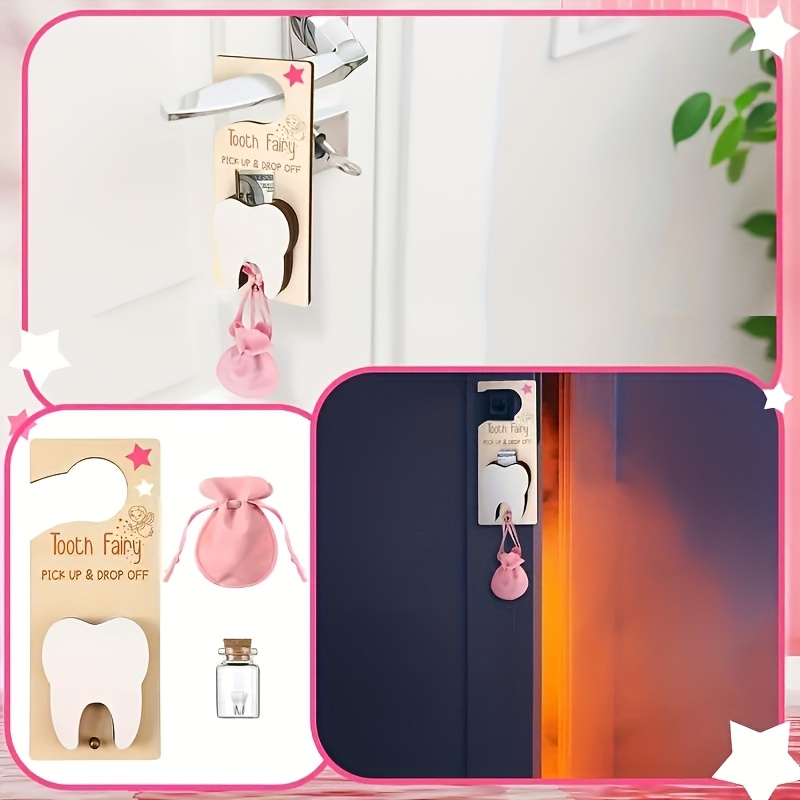 Tooth Fairy Door Sign Decorati - Glass Container Set review and price