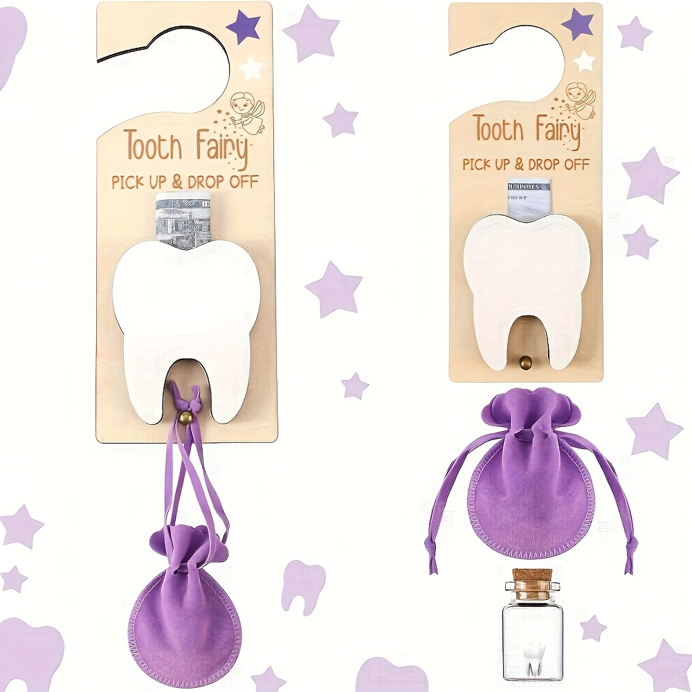 Tooth Fairy Door Sign Decorati - Glass Container Set review and price