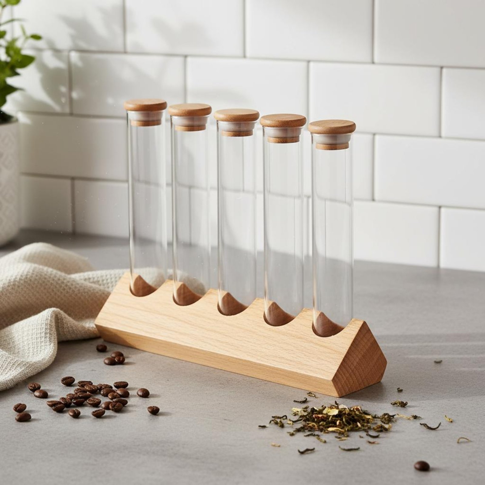 Glass Tube Container Set with  - Glass Container Set review and price