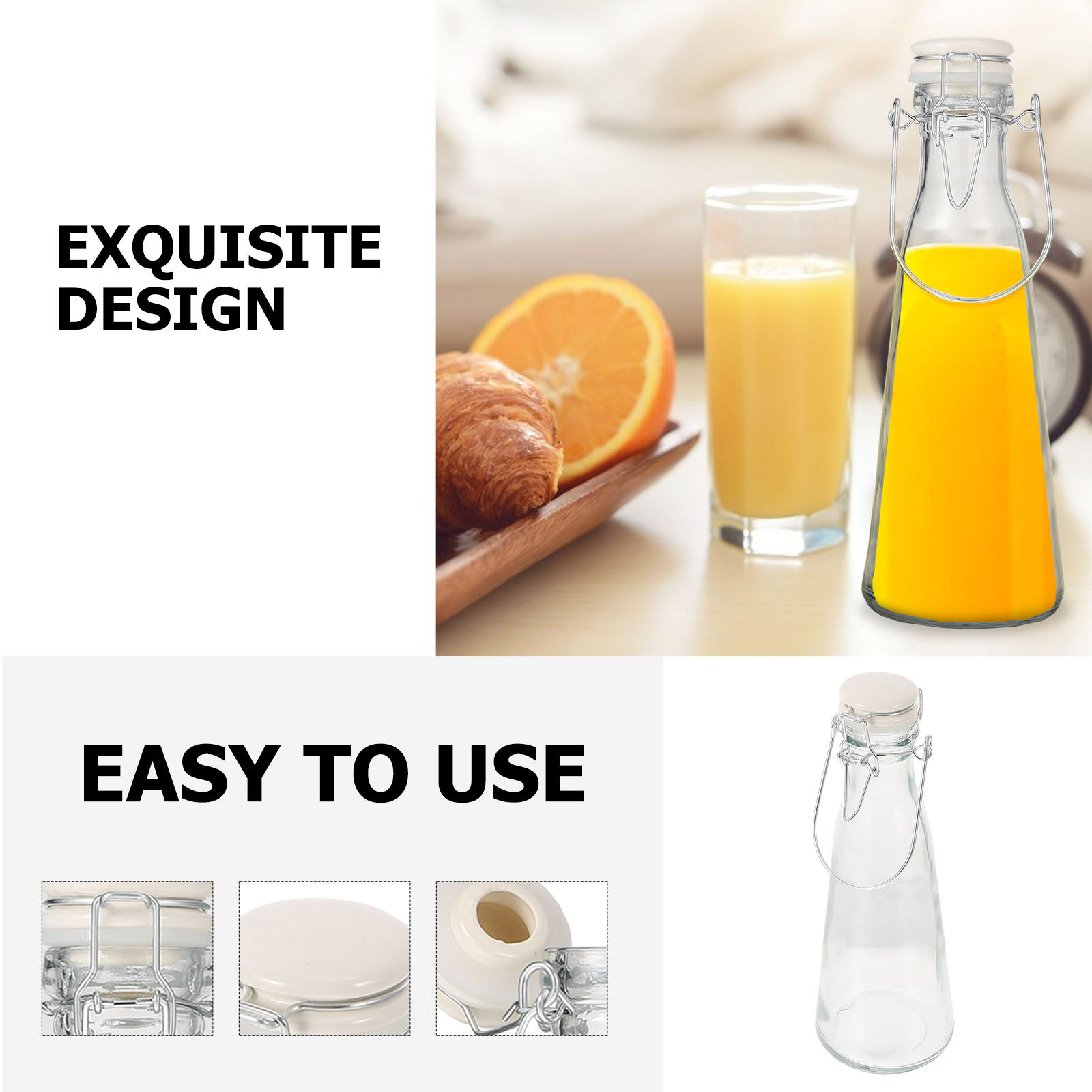 2Pcs High Strength Transparent - Glass Container Set review and price