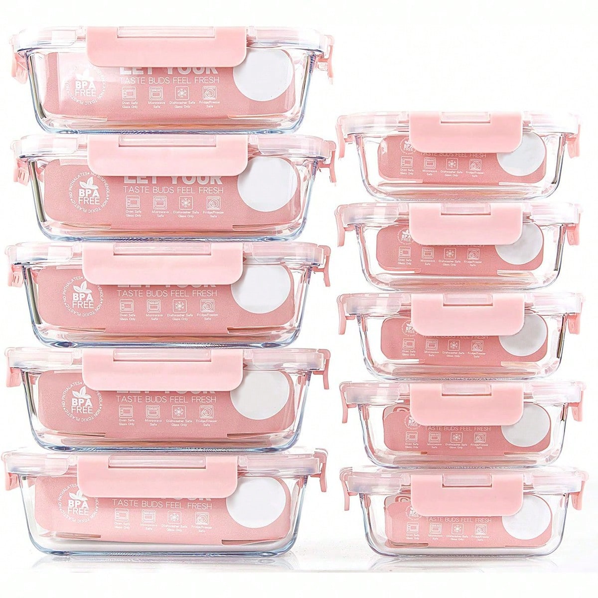10 Pack Glass Meal Prep Contai - Meal Prep Glass Containers With Lids review and price
