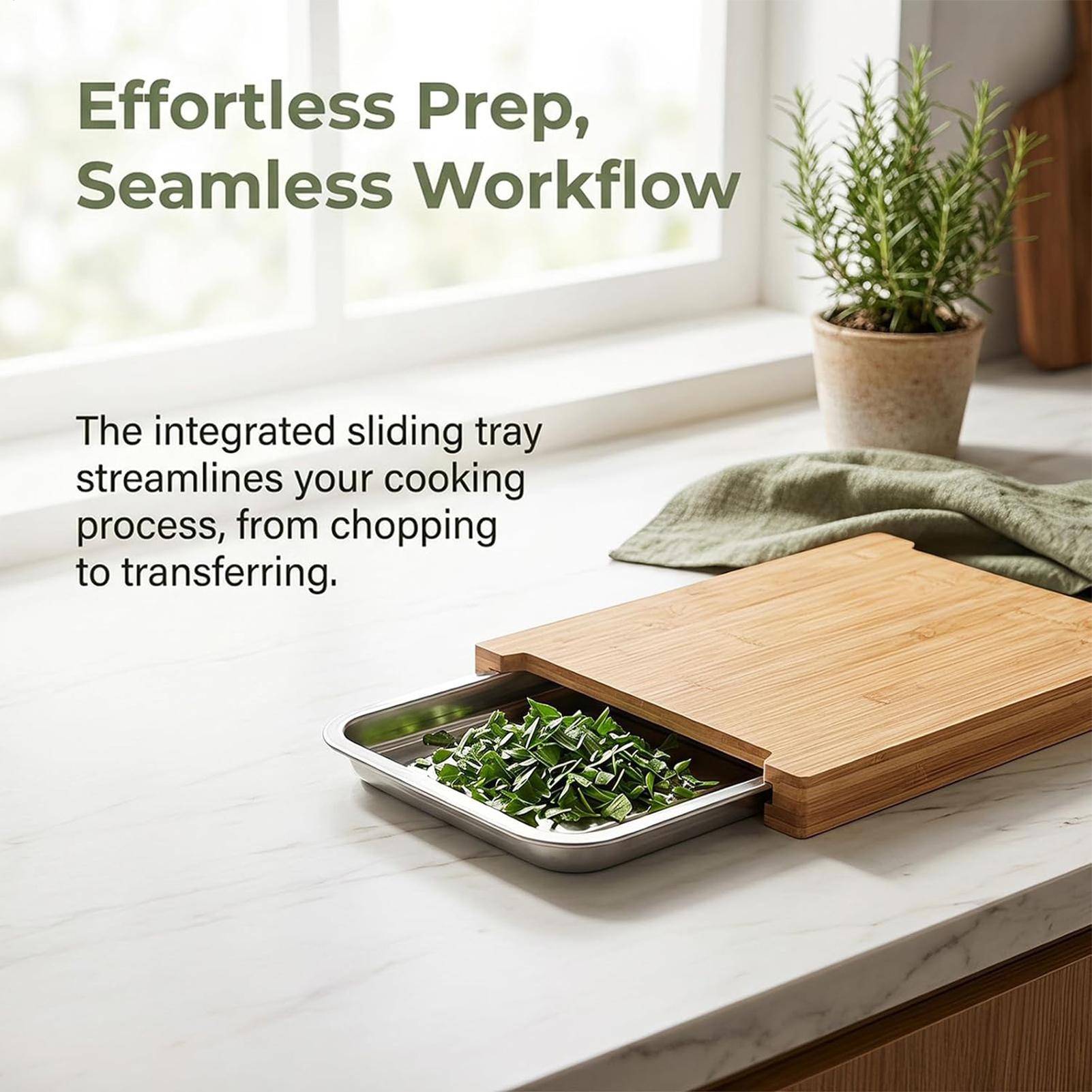 Wooden Cutting Board Non-Slip  - Meal Prep Food review and price