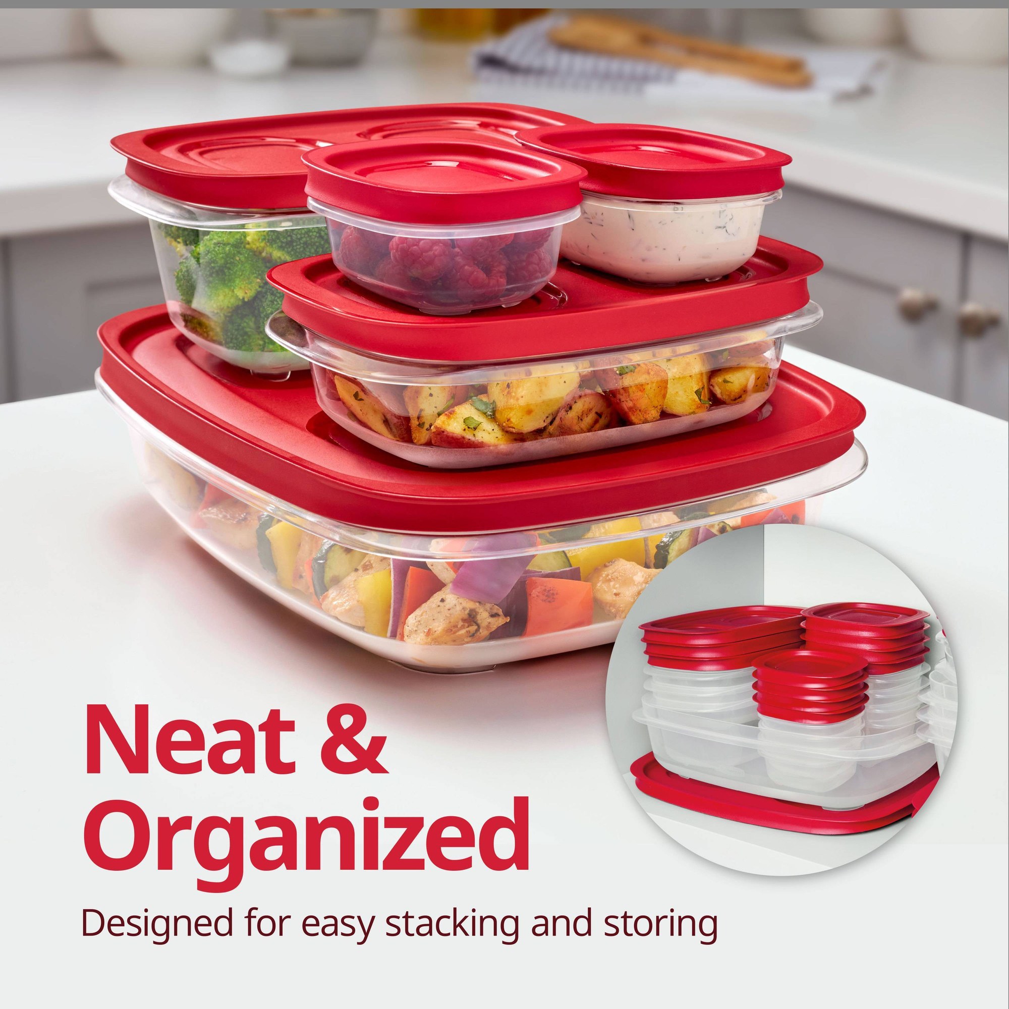 5.26 Cup Rectangular Food Stor - Meal Prep Kitchen review and price