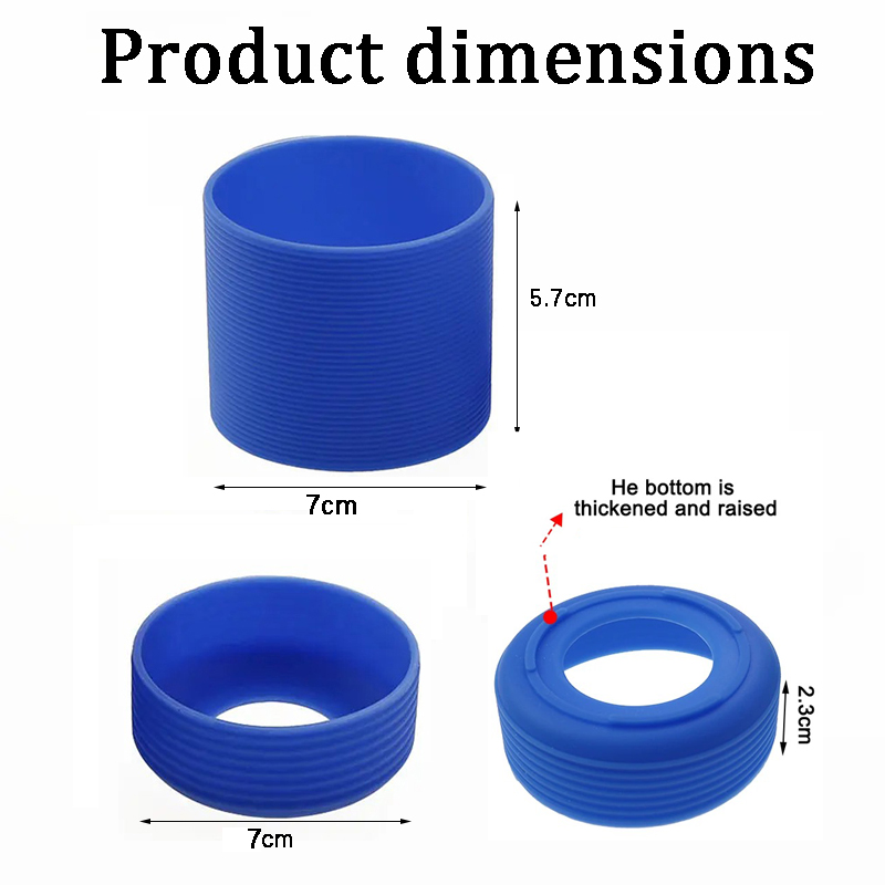 7cm Silicone Cup Sleeve Set Gl - Glass Container Set review and price