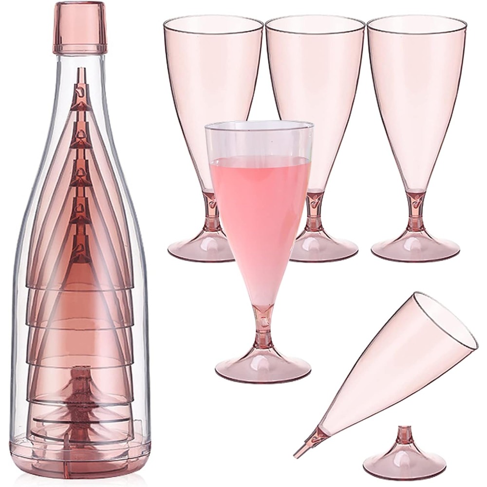 New Plastic Foldable Champagne - Glass Container Set review and price