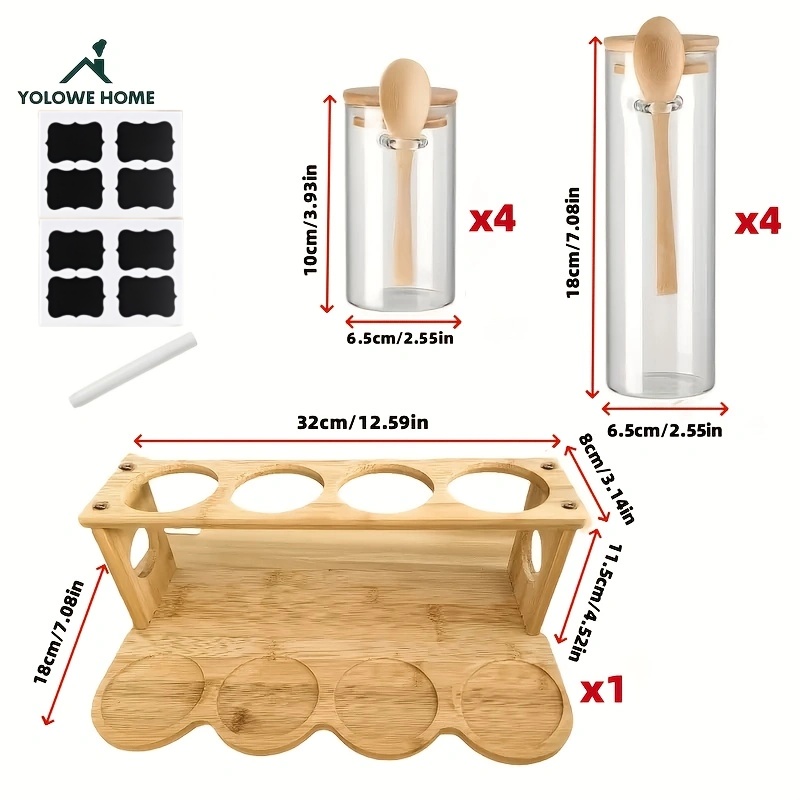 8-Piece Glass Storage Containe - Glass Container Set review and price