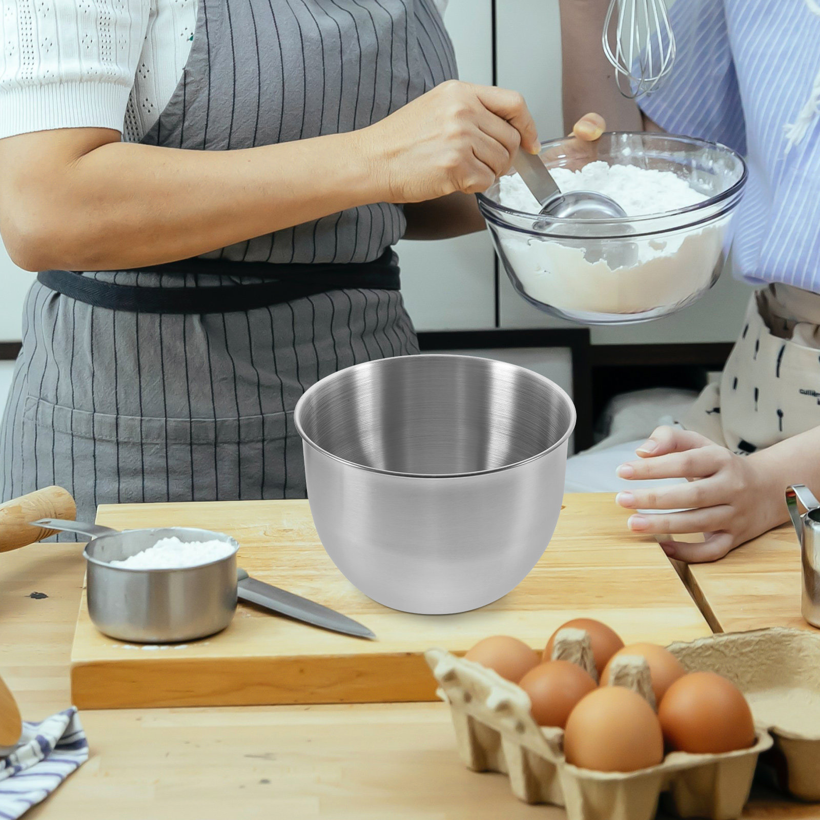 Deep Stainless Steel Mixing Bo - Meal Prep Kitchen review and price