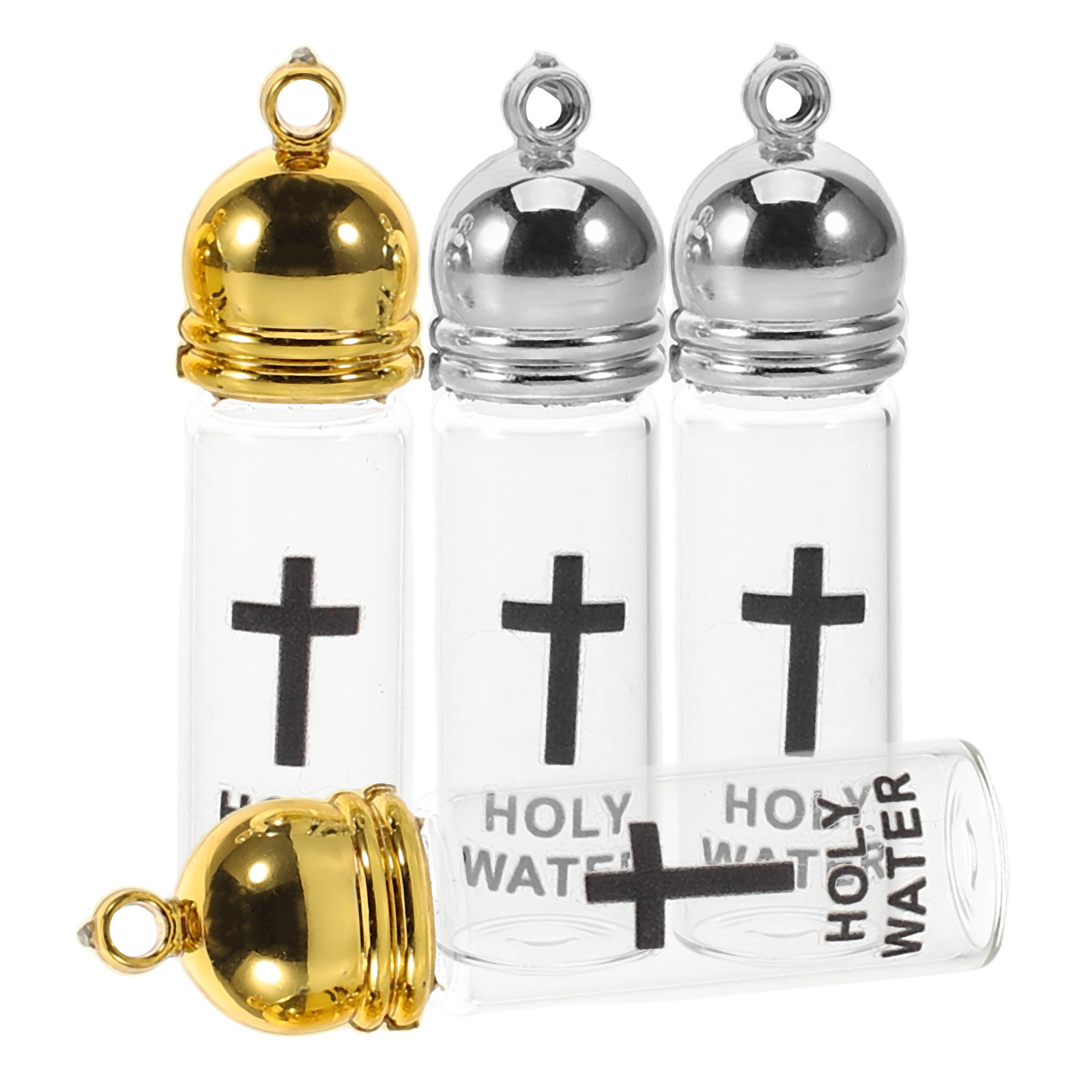 4Pcs Holy Water Bottles Glass  - Glass Container Set review and price