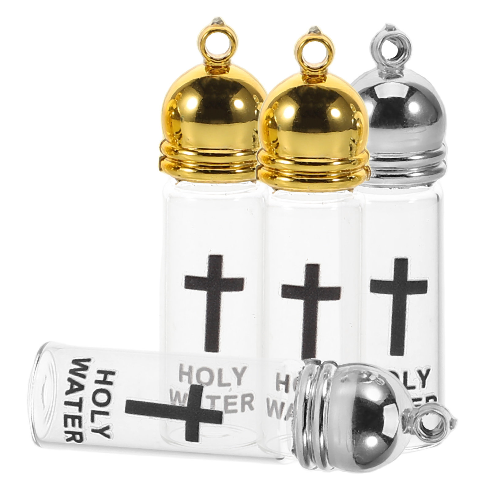 4Pcs Holy Water Bottles Glass  - Glass Container Set review and price