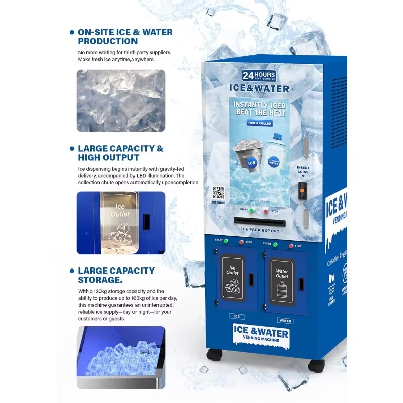 Commercial Fully Automatic Ice - Meal Prep Vending Machine review and price