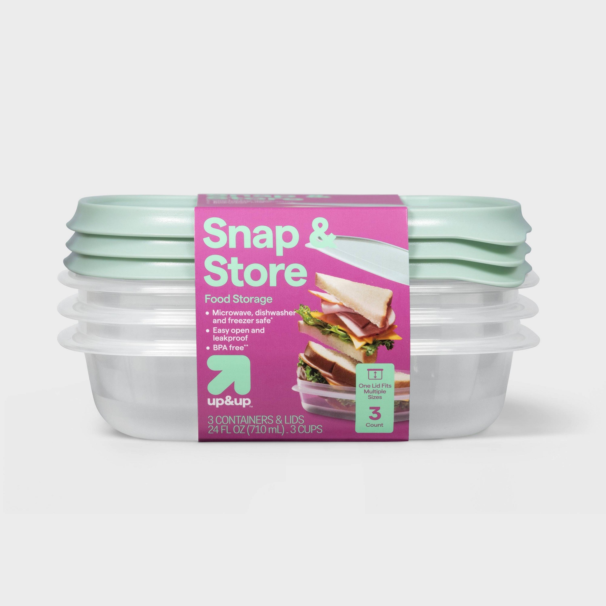 3ct Square Food Storage Contai - Meal Prep Kitchen review and price