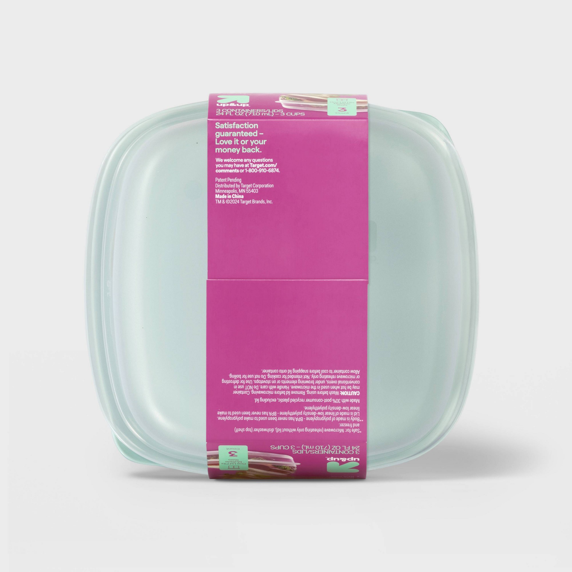 3ct Square Food Storage Contai - Meal Prep Kitchen review and price