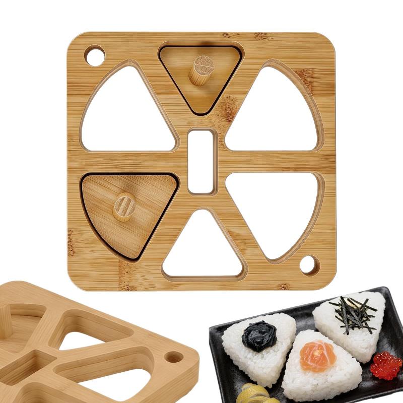 Wooden Onigiri Rice Ball Mold  - Meal Prep Onigiri review and price