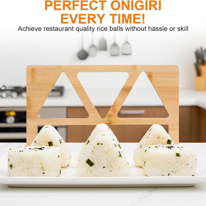 Wooden Onigiri Rice Ball Mold  - Meal Prep Onigiri review and price