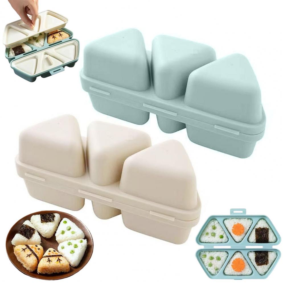 6-Cavity Triangle Onigiri Mold - Meal Prep Onigiri review and price