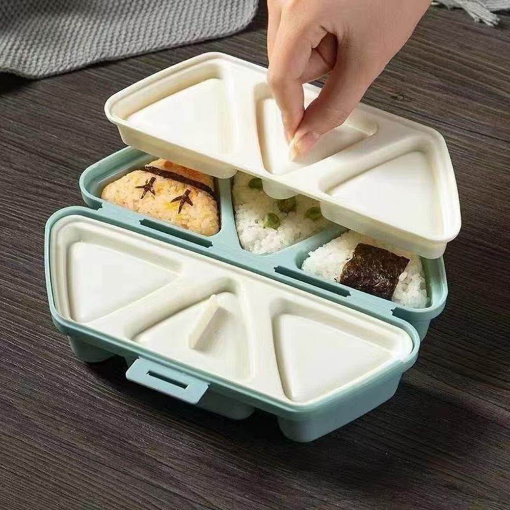 6-Cavity Triangle Onigiri Mold - Meal Prep Onigiri review and price